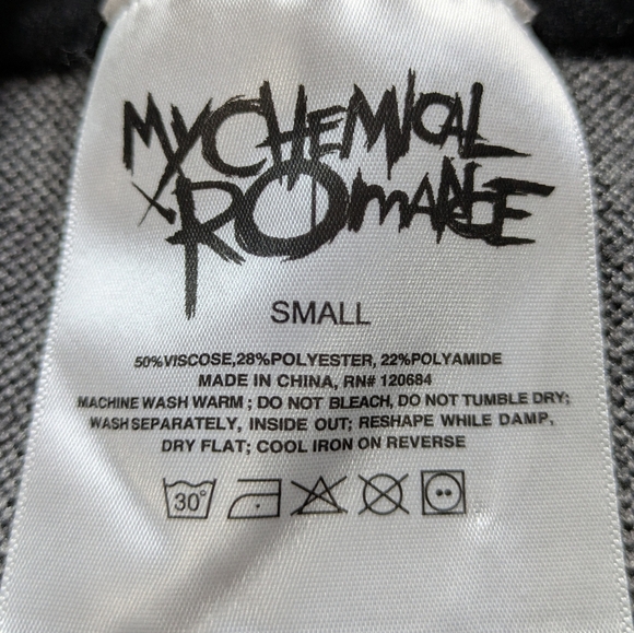 My Chemical Romance The Black Parade Black White Long Sleeve Sweater S - Picture 6 of 7